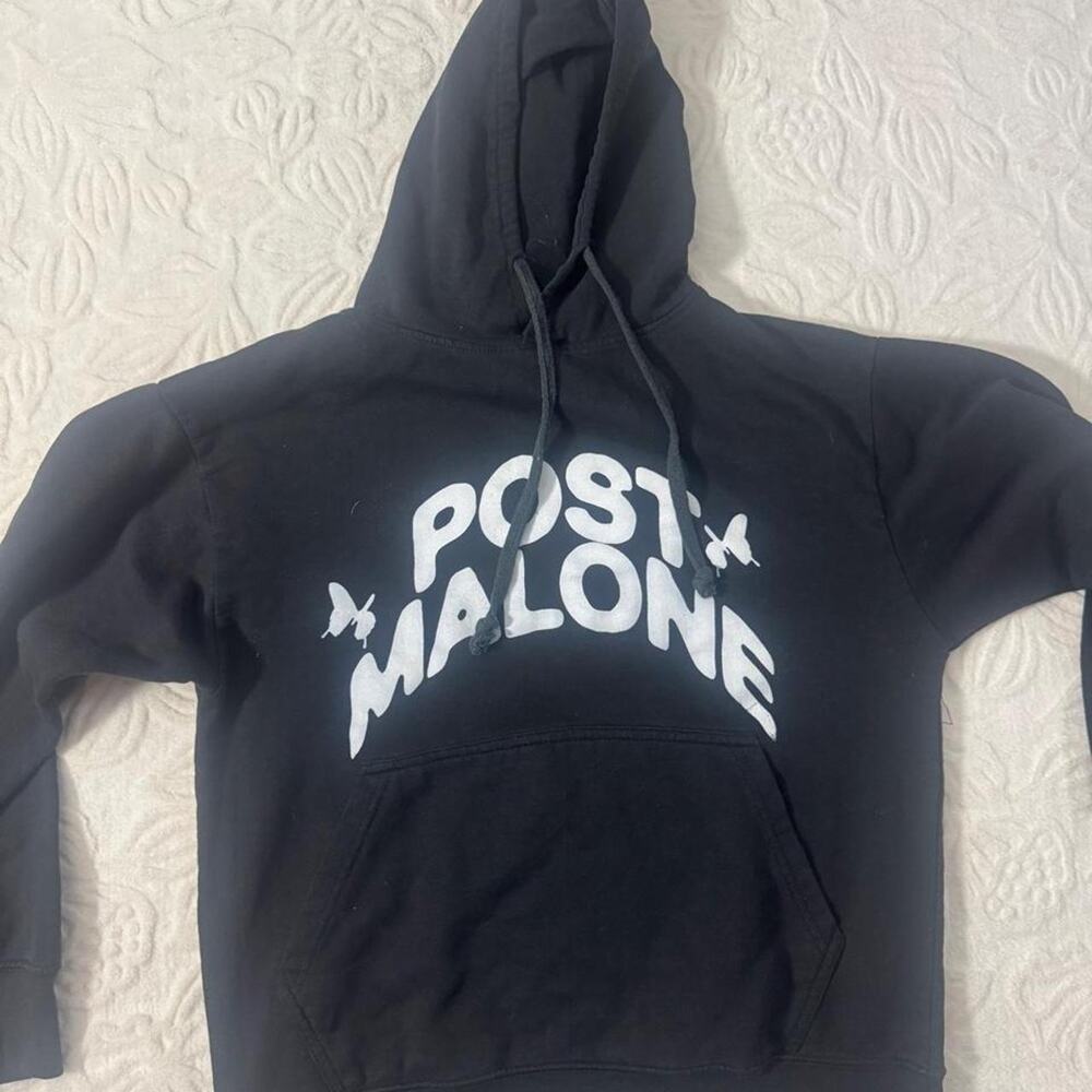 Post malone black hoodie postmalone